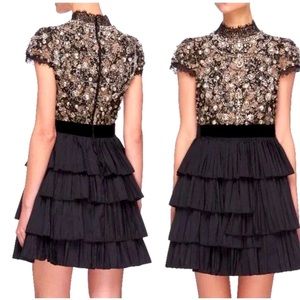 Alice & Olivia - DORIAN' CRYSTAL EMBELLISHED TIER DRESS